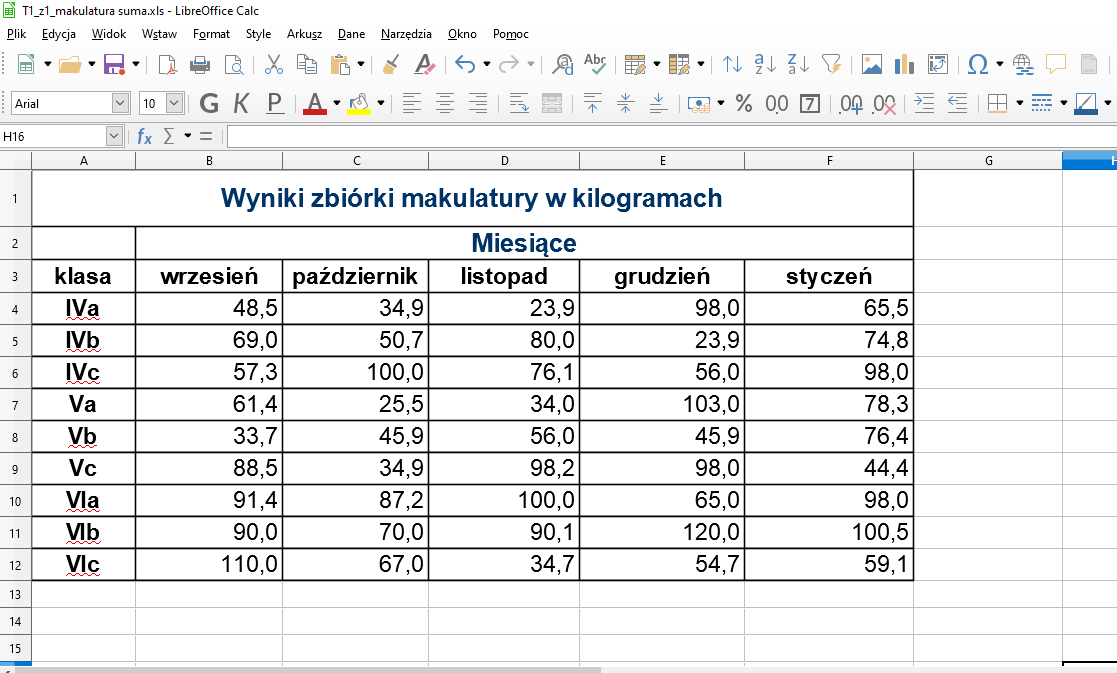 Dla uczniów - Szkoła Podstawowa nr 8 im. 1 Warszawskiej Dywizji